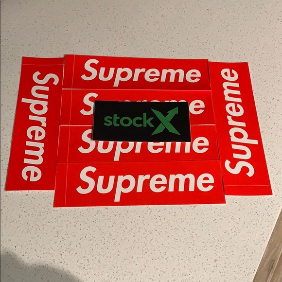 supreme box logo sticker stockx